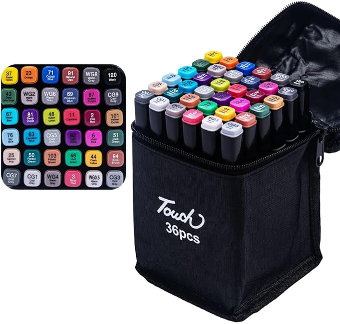 Set de Marcadores de Colores – 36 Piezas